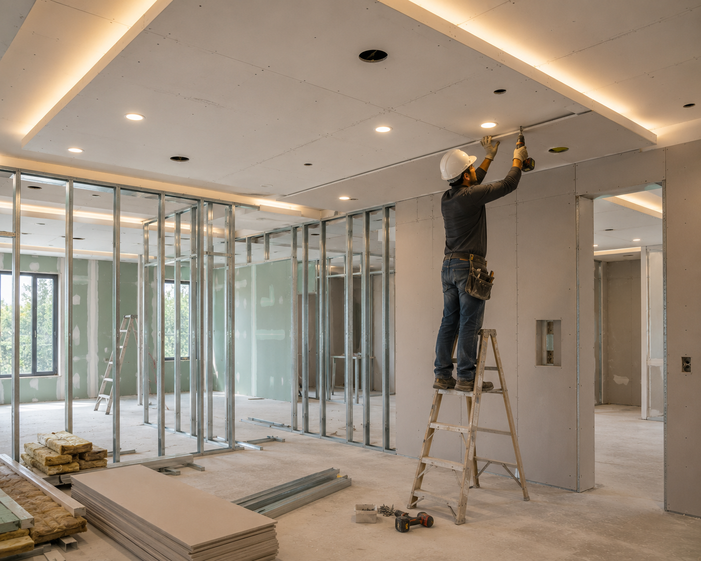 False Ceiling and Light Partitions Dubai